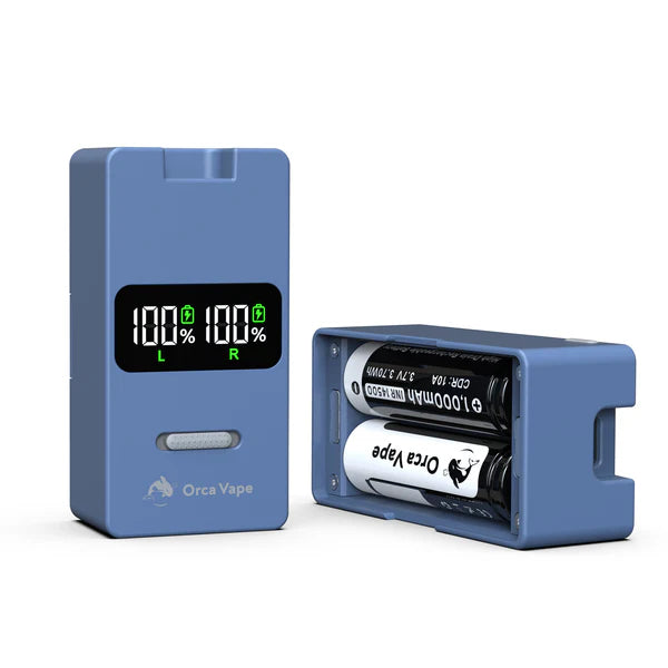 San Dynasty Dual Battery Charger By OrcaVape - Blue