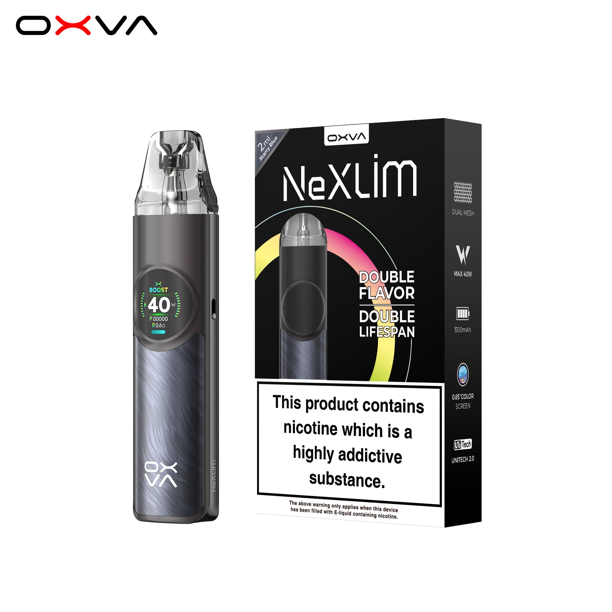 OXVA NeXLIM Kit Starry Blue - Evolution Vapes OXVA NeXLIM Kit Starry Blue - Evolution Vapes