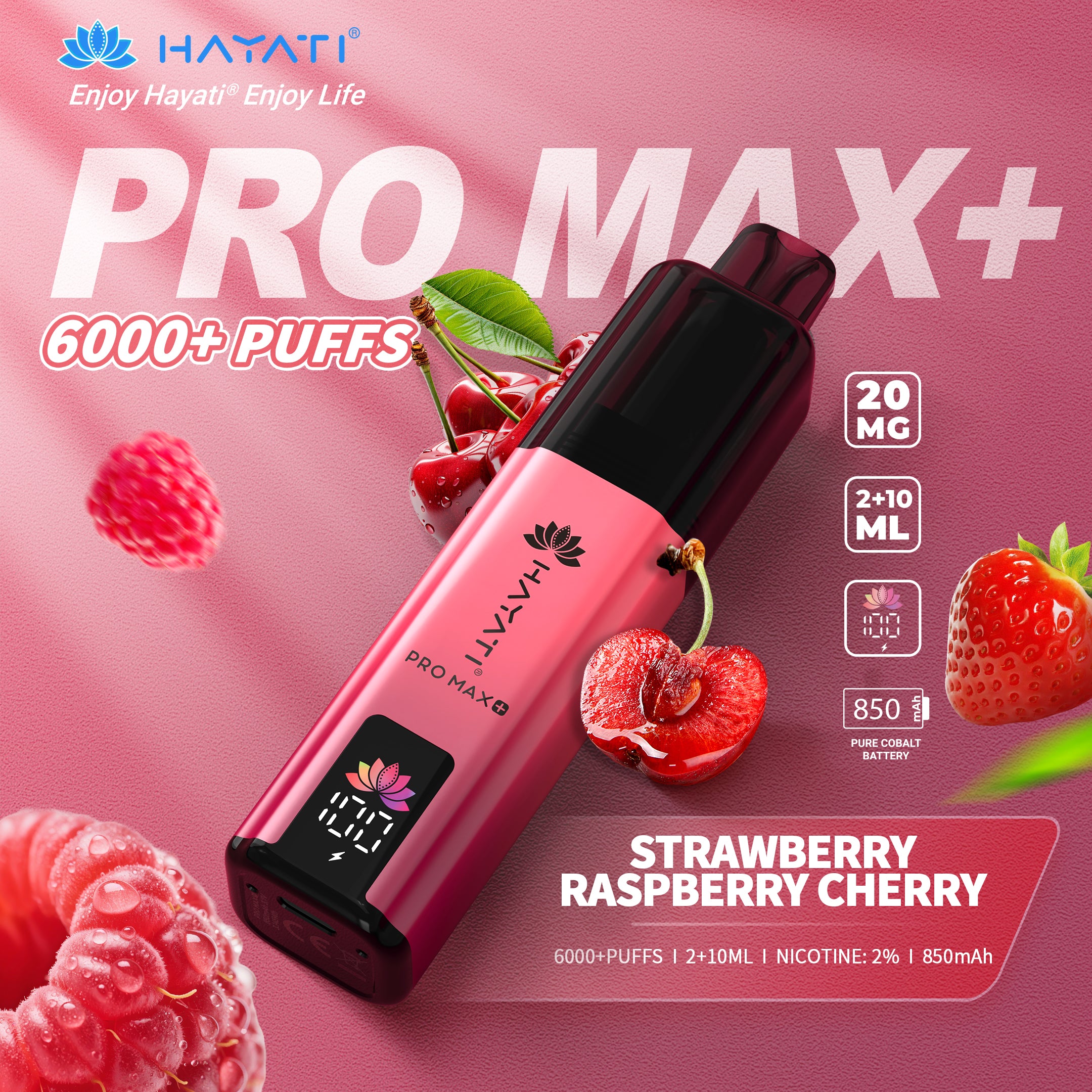 hayati pro strawberry raspberry ice Lost Mary BM600 Prefilled Pod | Rechargeable Vape with 600 Puffs main image 0