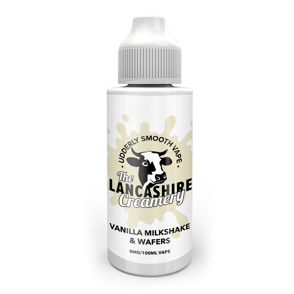 The Lancashire Creamery  Vanilla Milkshake Wafers 100ml