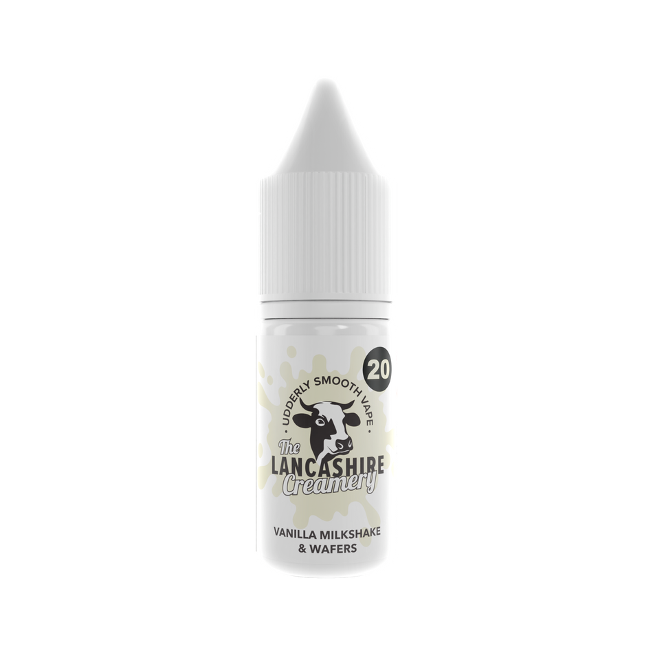 The Lancashire Creamery - Vanilla Milkshake Wafers 10ml Nic Salt