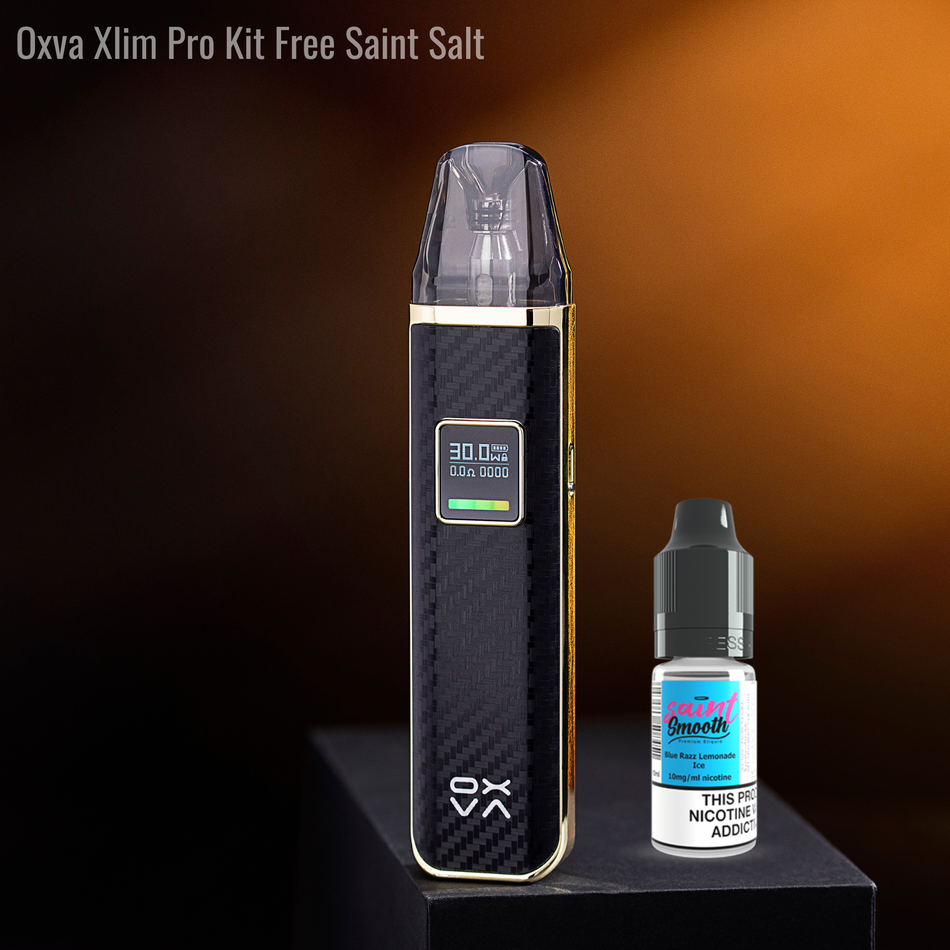 Oxva Xlim Pro Kit + Free Saint Salt