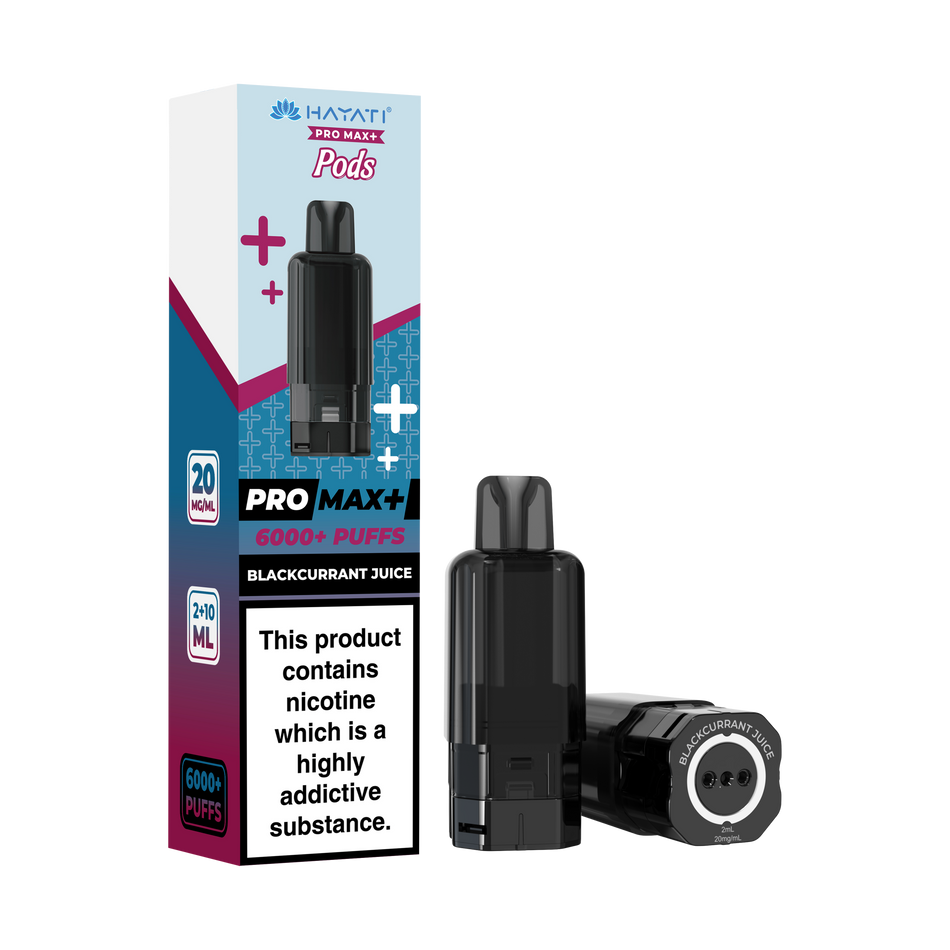 Hayati Pro Max + Pre-Filled Pods Blackcurrant Juice