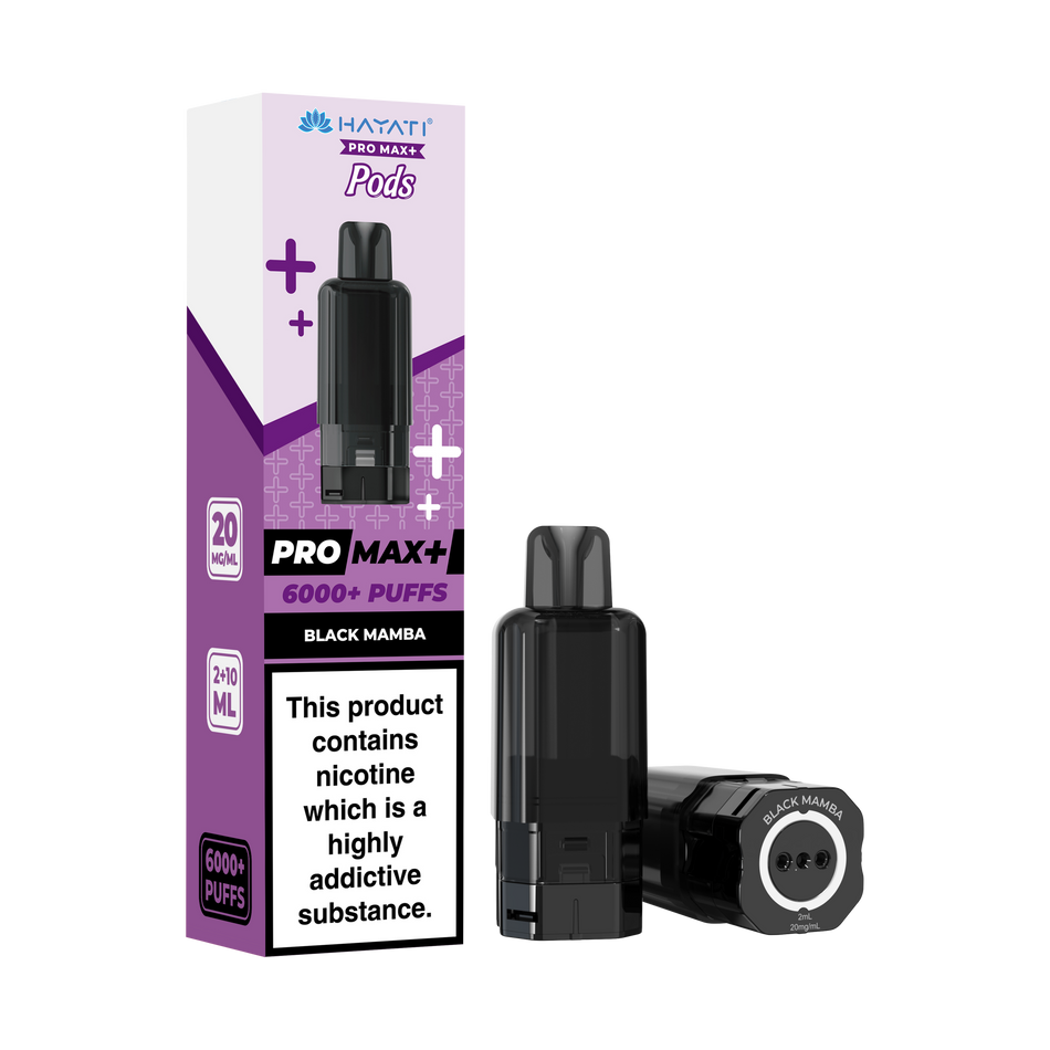 Hayati Pro Max + Pre-Filled Pods Black Mamba