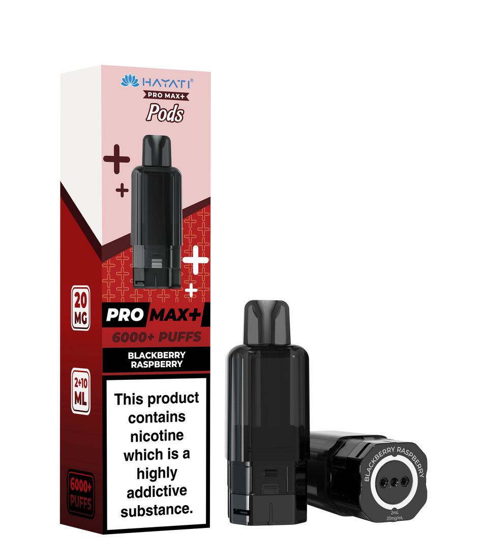 Hayati Pro Max + Pre-Filled Pods Blackberry Raspberry