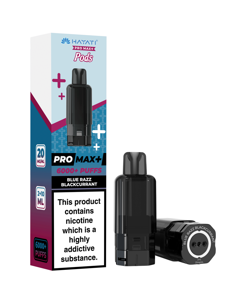 Hayati Pro Max + Pre-Filled Pods Blue Razz Blackcurrant