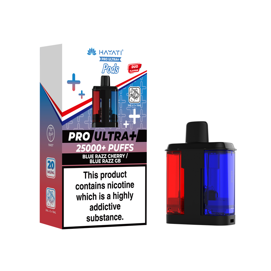 Hayati Pro Ultra + Pre - Blue Razz Cherry/Blue Razz GB