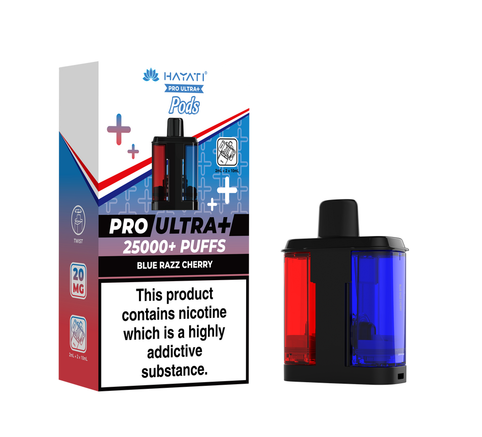 Hayati Pro Ultra + Pre - Filled Pods  Blue Razz Cherry