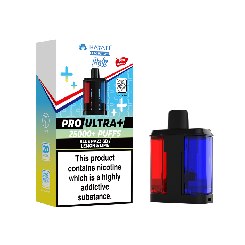 Hayati Pro Ultra + Pre - Blue Razz GB/Lemon & Lime