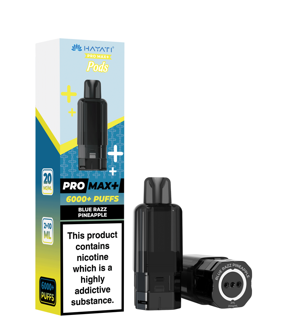 Hayati Pro Max + Pre-Filled Pods Blue Razz Pineapple