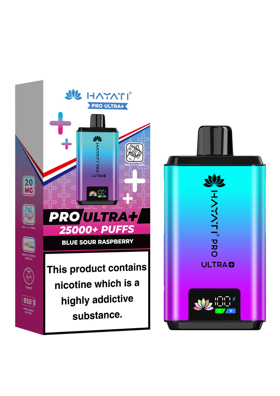 Hayati Pro Ultra Plus 25k - Blue Sour Raspberry