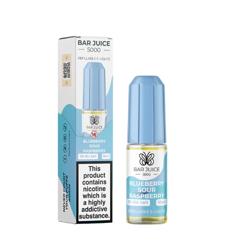 Bar Juice 5000 Nic Salt - Blueberry Sour Raspberry Evolution Vapes St  Helens