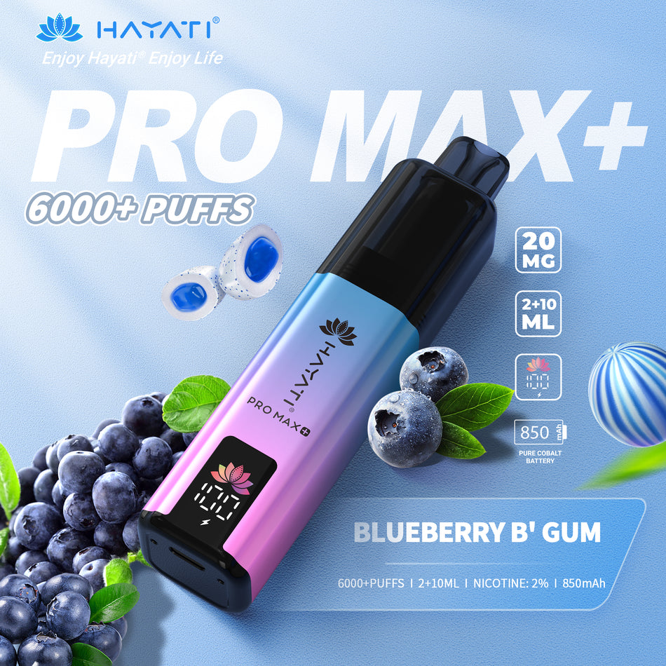 Hayati Pro Max + 6000 - Blueberry BGum