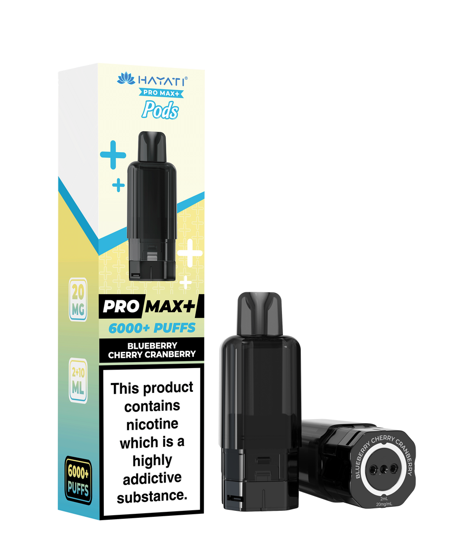 Hayati Pro Max + Pre-Filled Pods Blueberry Cherry Cranberry