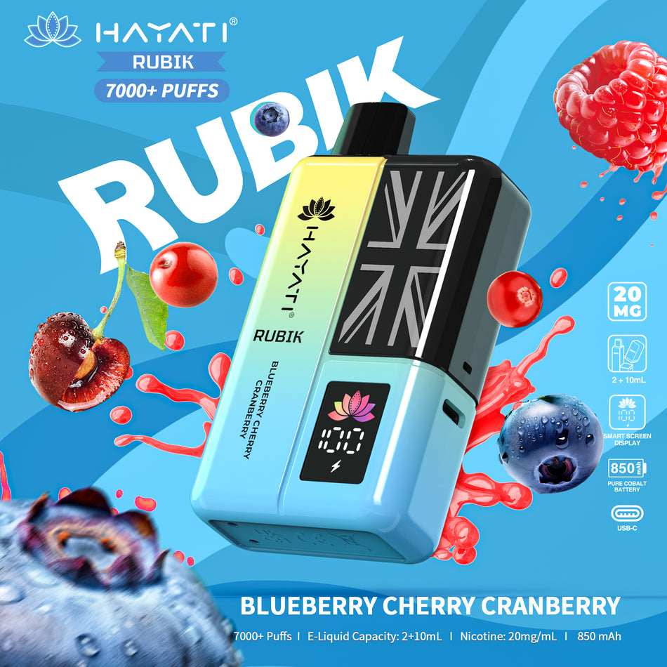 Hayati Rubix 7000 - Blueberry Cherry Cranberry