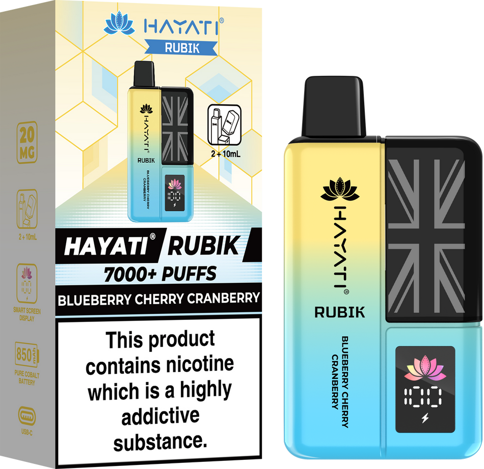 Hayati Rubix 7000 - Blueberry Cherry Cranberry