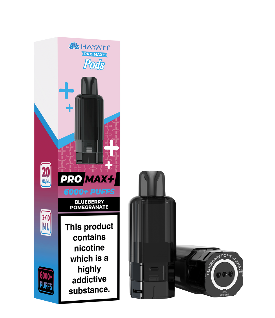 Hayati Pro Max + Pre-Filled Pods Blueberry Pomegrante