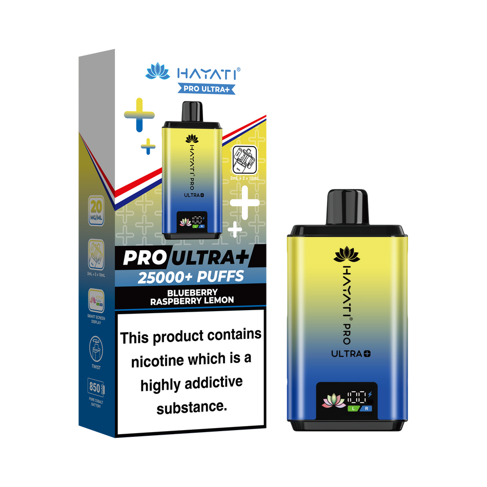Hayati Pro Ultra Plus 25k - Blueberry Raspberry Lemon