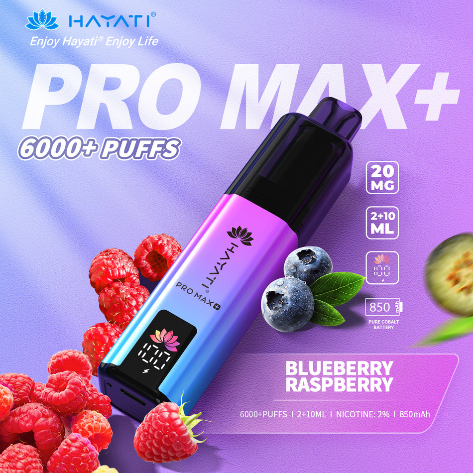 Hayati Pro Max + 6000 - Blueberry Raspberry