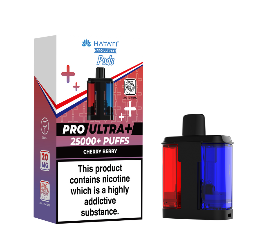 Hayati Pro Ultra + Pre - Filled Pods Cherry Berry