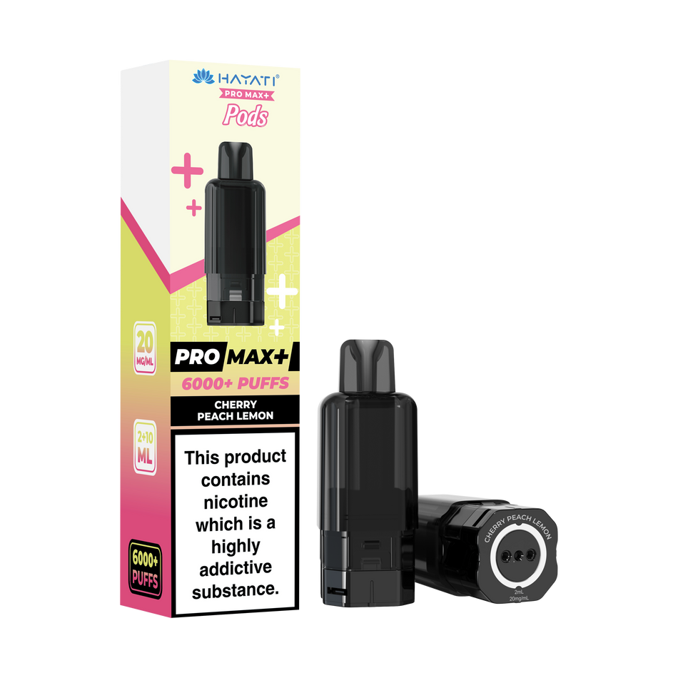 Hayati Pro Max + Pre-Filled Pods Cherry Peach Lemon