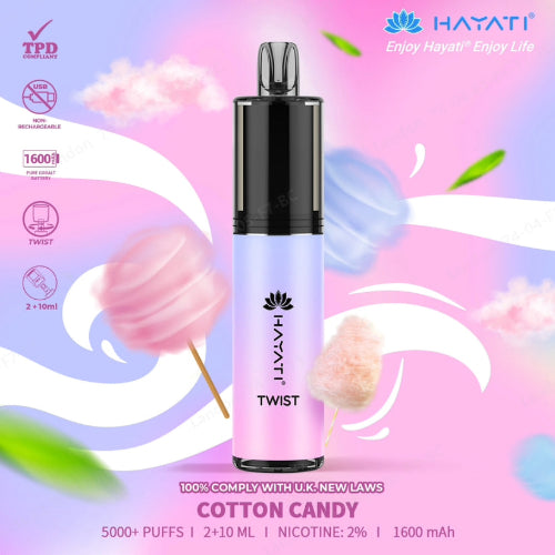 Hayati Twist - Cotton Candy Evolution Vapes