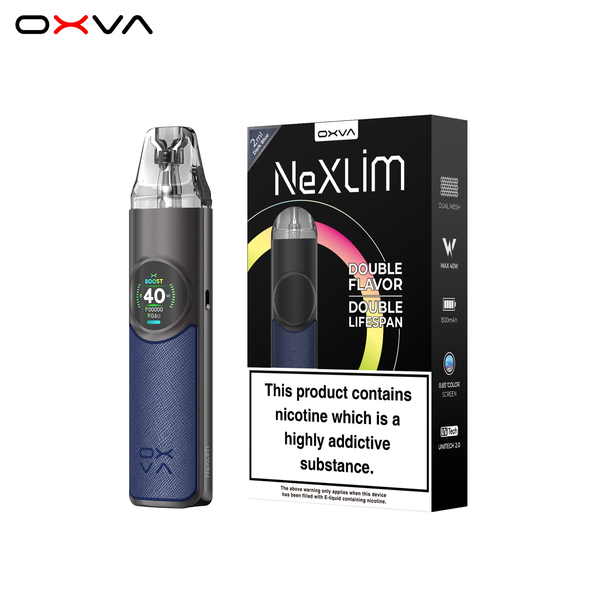 OXVA NeXLIM Kit Dark Blue - Evolution Vapes