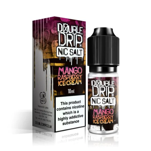 Double Drip Salts - Mango Raspberry Ice Cream