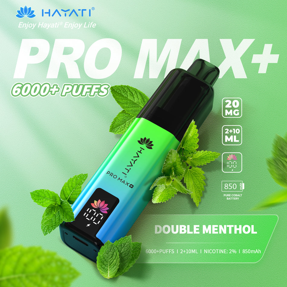 Hayati Pro Max + 6000 - Double Menthol