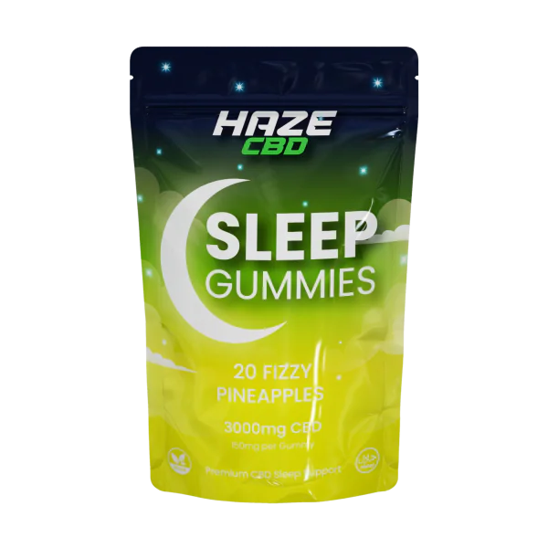 Haze CBD Sleep Gummies - Fizzy Pineapples 3000mg