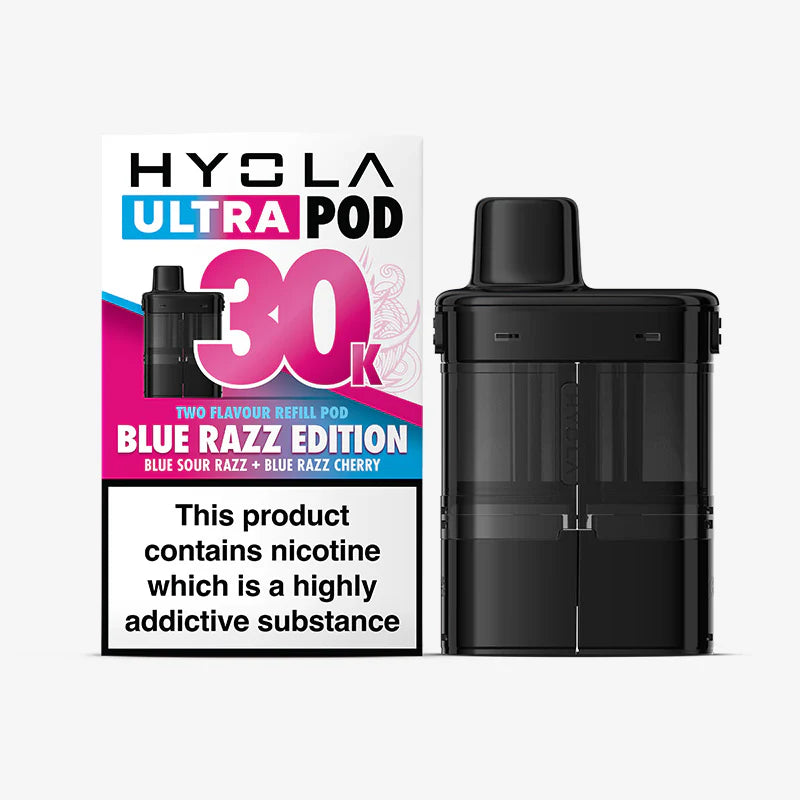 Hyola Ultra 30K Prefillled Pods - Blue Razz Edition