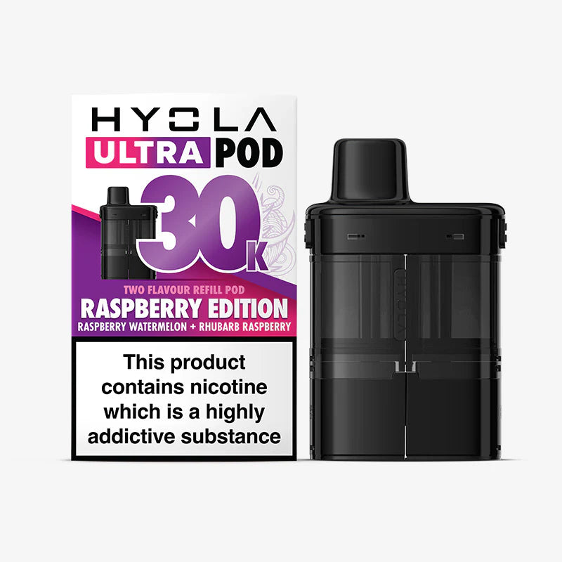 Hyola Ultra 30K Prefillled Pods - Raspberry Edition