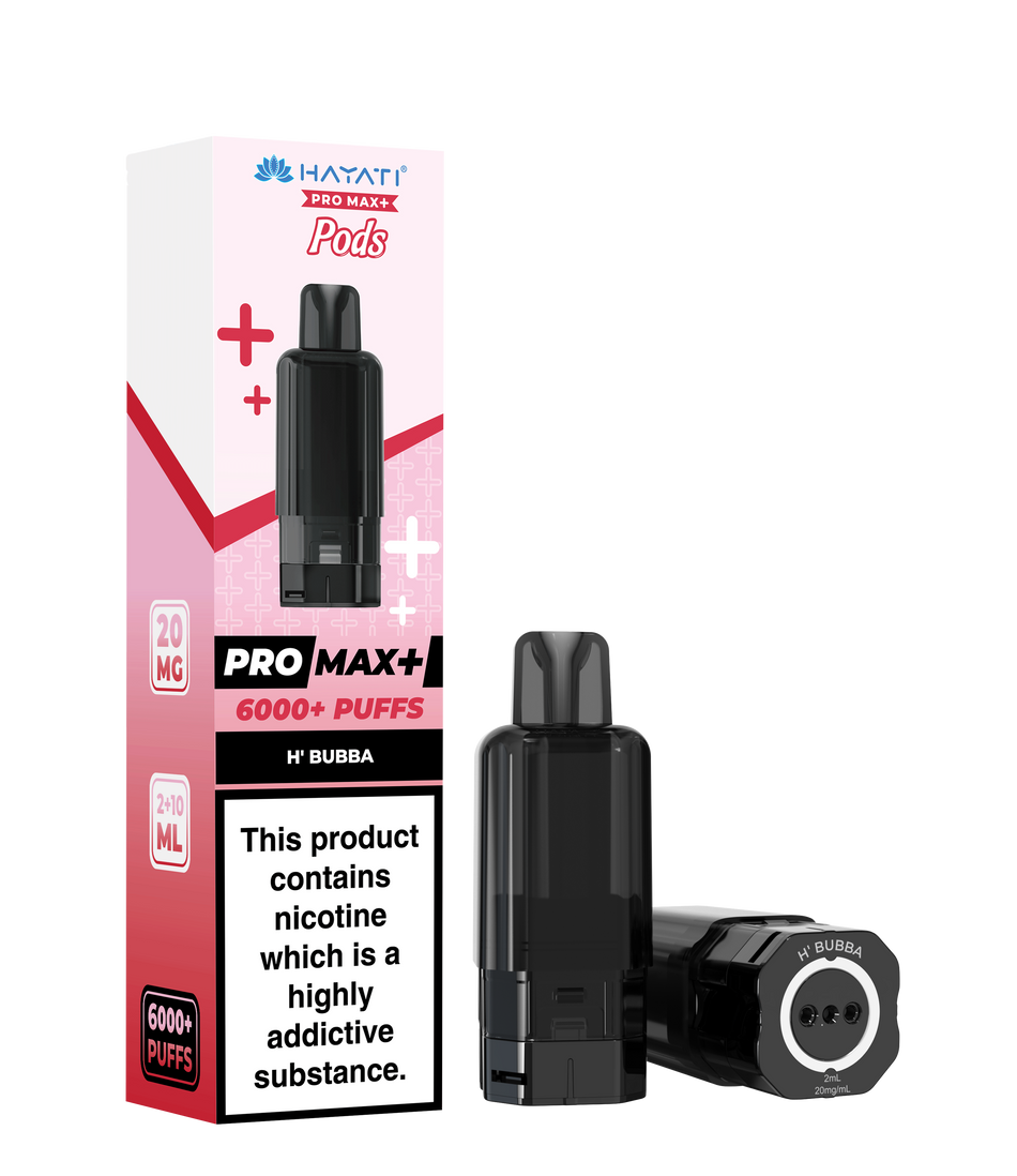 Hayati Pro Max + Pre-Filled Pods H,Bubba