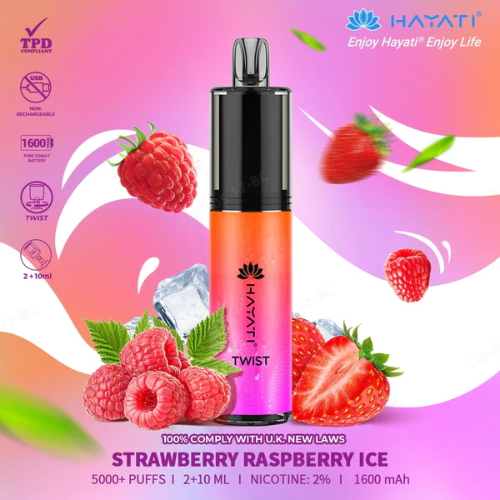 Hayati Twist - Strawberry Raspberry Ice Evolution Vapes