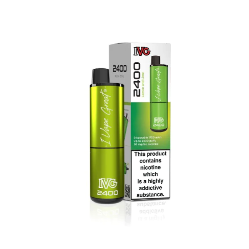 IVG Bar Disposables - Lemon & Lime - 20mg Evolution Vapes St Helens