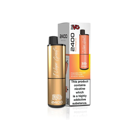 IVG Bar Disposables - Peach Mango Ice - 20mg-Evolution Vapes St helens