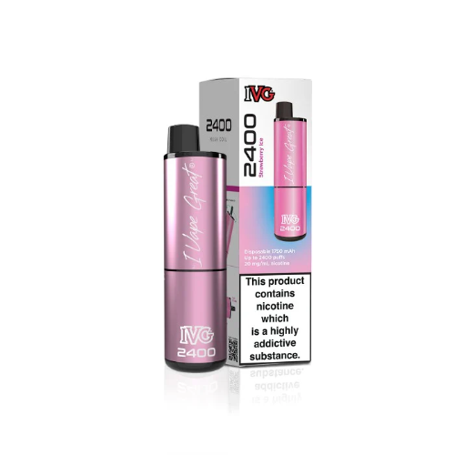 IVG Bar Disposables 2400 - Strawberry Ice - 20mg Evolution Vapes