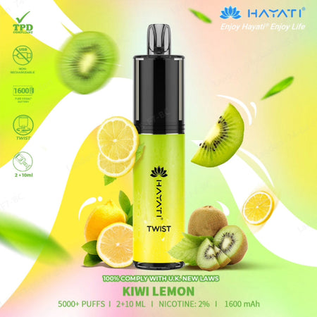 Hayati Twist - Kiwi Lemon Evolution Vapes