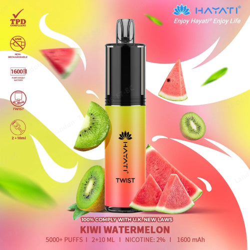 Hayati Twist - Kiwi Watermelon Evolution Vapes
