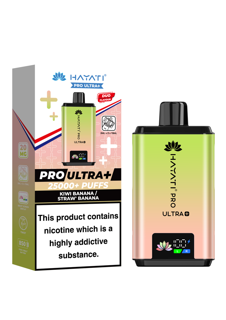 Hayati Pro Ultra Plus 25k - Kiwi Banana / Strawberry Banana