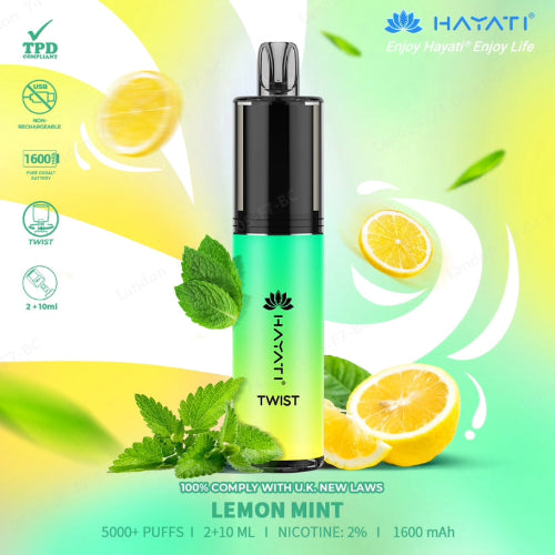 Hayati Twist - Lemon Mint Evolution Vapes