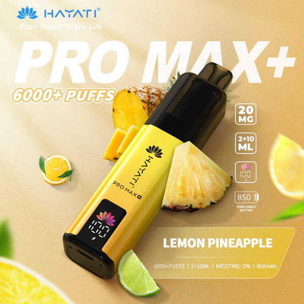 Hayati Pro Max + 6000 - Lemon Pineapple