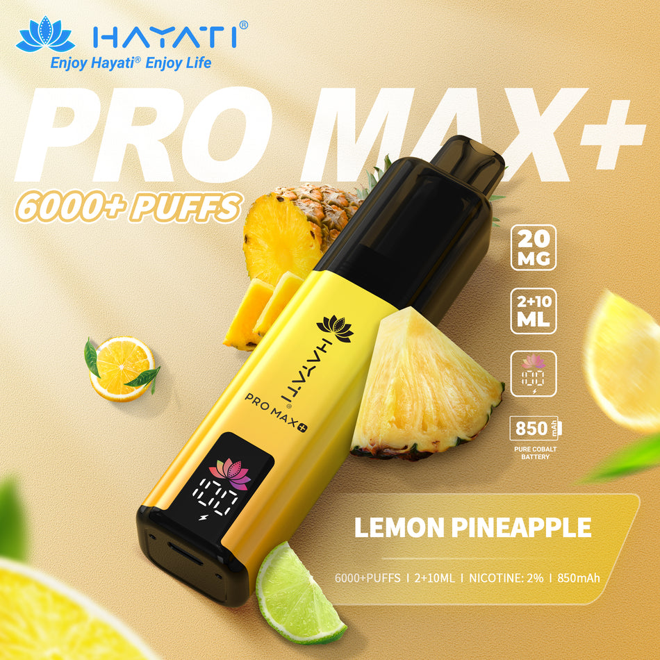 Hayati Pro Max + 6000 - Lemon Pineapple
