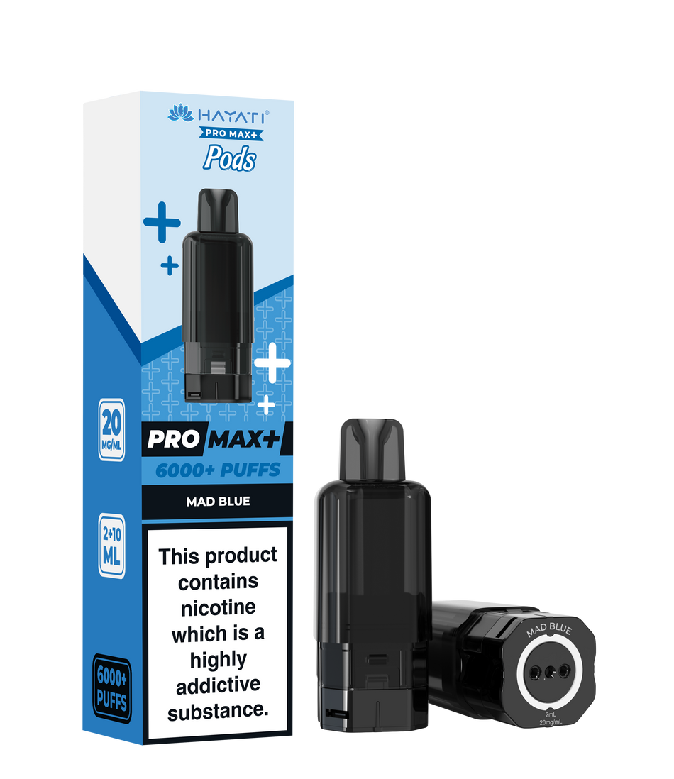 Hayati Pro Max + Pre-Filled Pods Mad Blue
