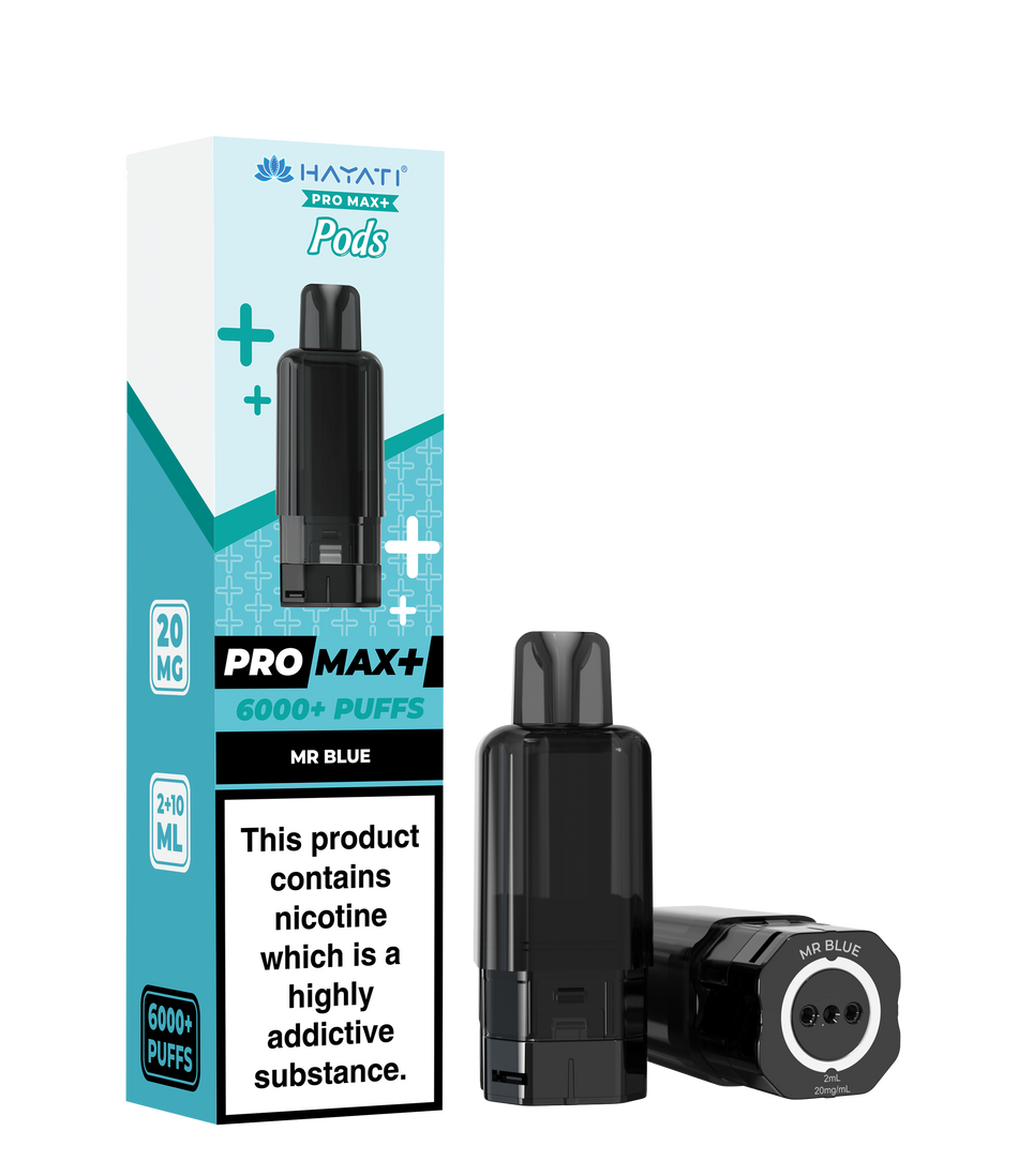 Hayati Pro Max + Pre-Filled Pods Mr Blue