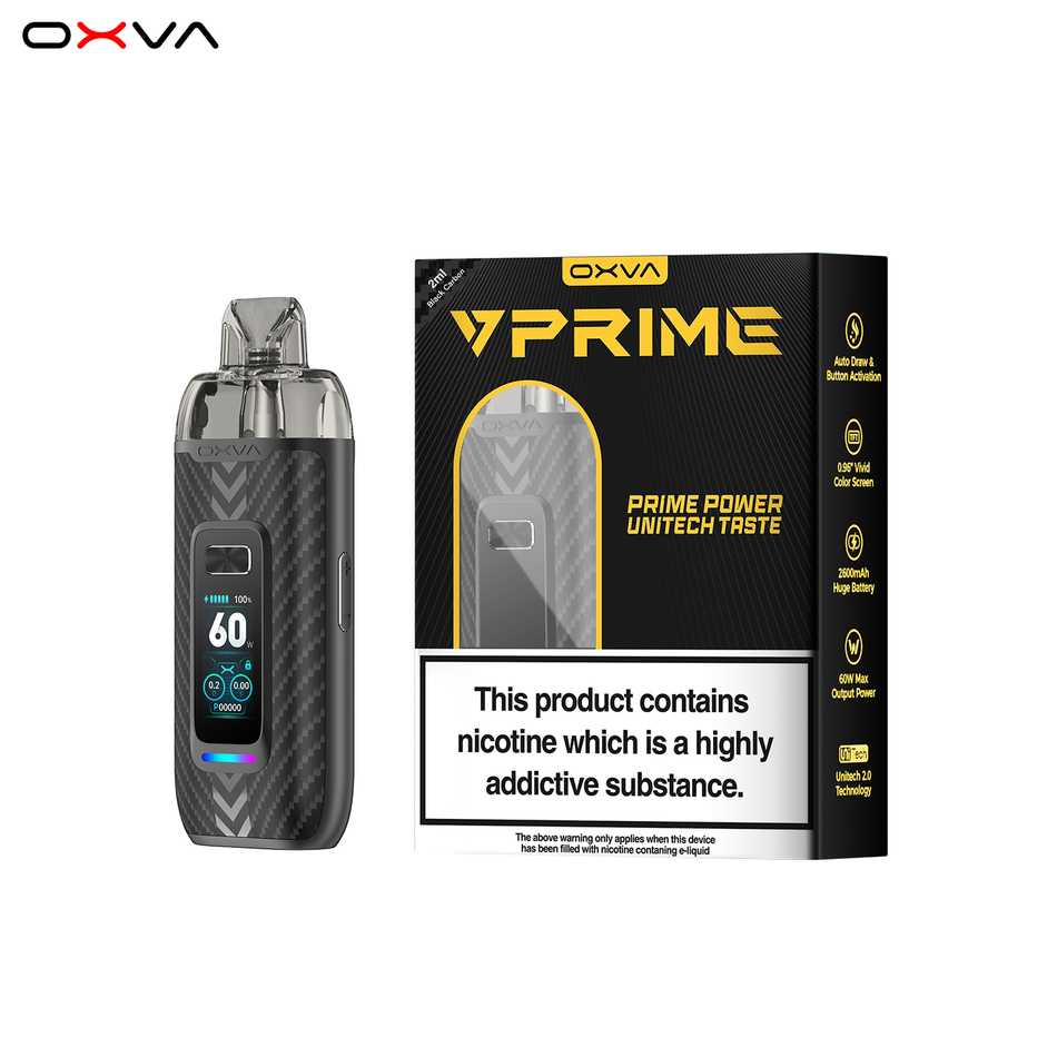 OXVA VPrime Pod Kit Black Carbon