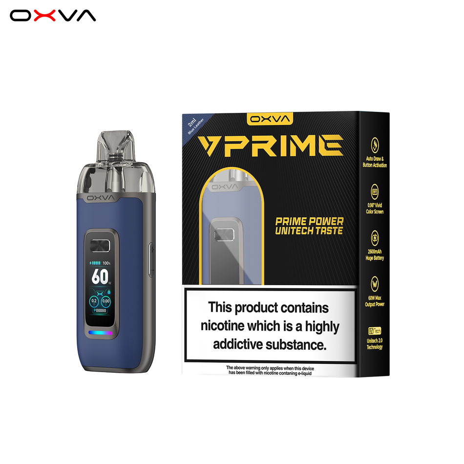 OXVA VPrime Pod Kit Blue Leather