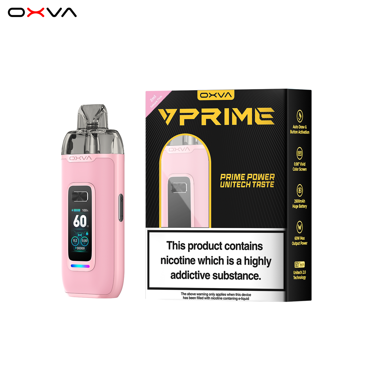 OXVA VPrime Pod Kit Sakura Pink