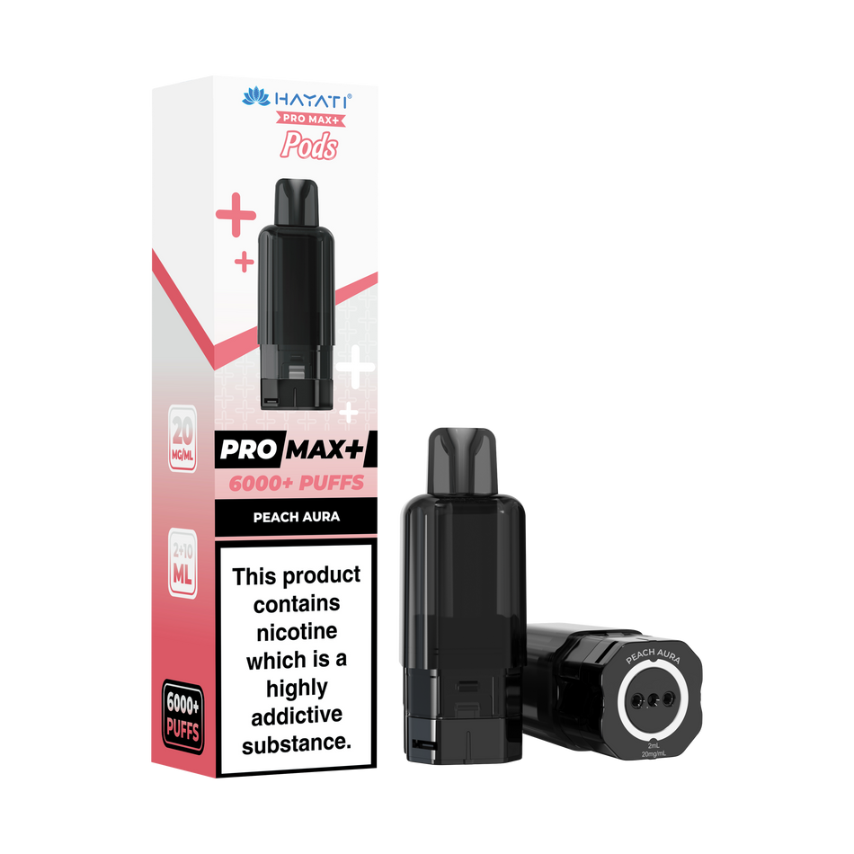 Hayati Pro Max + Pre-Filled Pods Peach Aura