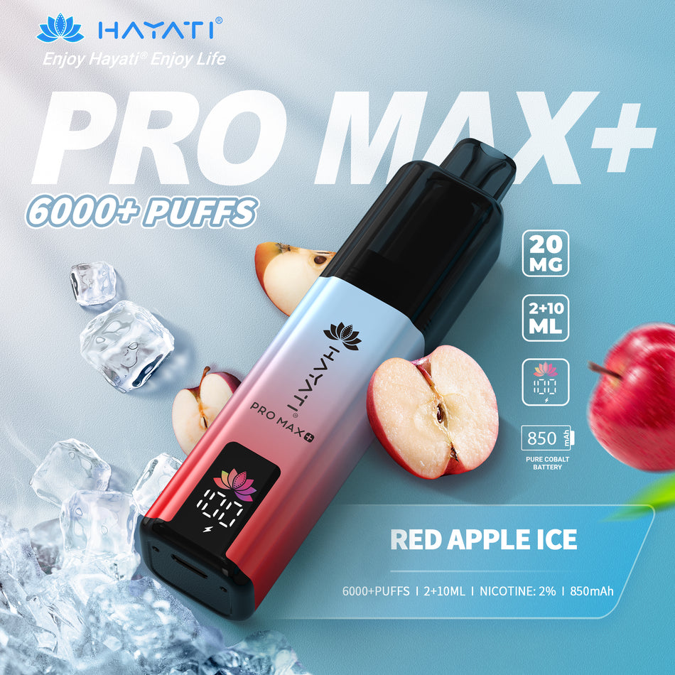 Hayati Pro Max + 6000 - Red Apple Ice